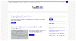 Desktop Screenshot of livedhealthy.com