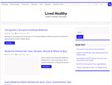 Tablet Screenshot of livedhealthy.com